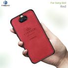 PINWUYO Shockproof Waterproof Full Coverage TPU + PU Cloth+Anti-shock Cotton Protective Case for Sony Xperia 10 / Xperia XA3(Red) - 2