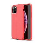 For iPhone 11 Pro Max Litchi Texture TPU Shockproof Case (Red) - 1