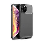 For iPhone 11 Pro Carbon Fiber Texture Shockproof TPU Case(Black) - 1