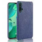 Shockproof Crocodile Texture PC + PU Case For Huawei Nova 5 / Nova 5 Pro(Blue) - 1