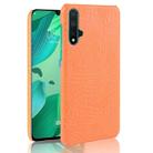 Shockproof Crocodile Texture PC + PU Case For Huawei Nova 5 / Nova 5 Pro(Orange) - 1
