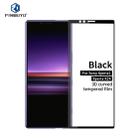 PINWUYO 9H 3D Curved Tempered Glass Film for Sony Xperia 1 / Xperia XZ4（Black） - 1