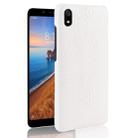 Shockproof Crocodile Texture PC + PU Case for Xiaomi Redmi 7A(White) - 1