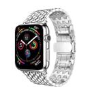 Dragon Grain Solid Stainless Steel Wrist Strap Watch Band for Apple Watch Series 3 & 2 & 1 38mm(Silver) - 1