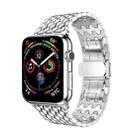 Dragon Grain Solid Stainless Steel Wrist Strap Watch Band for Apple Watch Series 3 & 2 & 1 42mm(Silver) - 1