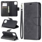 For iPhone 11 Pro Max Retro Lambskin Texture Pure Color Horizontal Flip PU Leather Case, with Holder & Card Slots & Wallet & Lanyard(Black) - 1