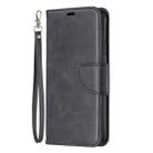 For iPhone 11 Pro Max Retro Lambskin Texture Pure Color Horizontal Flip PU Leather Case, with Holder & Card Slots & Wallet & Lanyard(Black) - 2