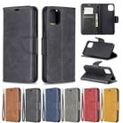 For iPhone 11 Pro Max Retro Lambskin Texture Pure Color Horizontal Flip PU Leather Case, with Holder & Card Slots & Wallet & Lanyard(Black) - 5