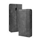 Magnetic Buckle Retro Crazy Horse Texture Horizontal Flip Leather Case for Nokia 2.2, with Holder & Card Slots & Photo Frame(Black) - 1