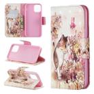 3D Colored Drawing Pattern Horizontal Flip Leather Case for iPhone 11 Pro, with Holder & Card Slots & Wallet(Cat) - 1