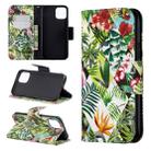 For iPhone 11 Pro 3D Colored Drawing Pattern Horizontal Flip Leather Case, with Holder & Card Slots & Wallet(Banana Leaf) - 1