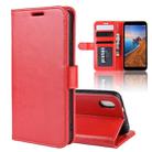 R64 Texture Single Fold Horizontal Flip Leather Case for Redmi 7A, with Holder & Card Slots & Wallet(red) - 1