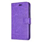 Crazy Horse Texture Horizontal Flip Leather Case with Holder & Card Slots & Wallet & Photo Frame for Huawei Y5 2019(Purple) - 1