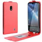 Crazy Horse Vertical Flip Leather Protective Case for NOKIA 2.2(red) - 1