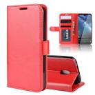 R64 Texture Single Fold Horizontal Flip Leather Case for NOKIA 2.2, with Holder & Card Slots & Wallet(red) - 1