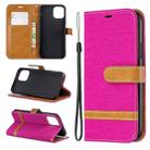 For iPhone 11 Pro Colored Drawing Pattern Horizontal Flip Leather Case, with Holder & Card Slots & Wallet(Rose red) - 1