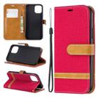 For iPhone 11 Pro Colored Drawing Pattern Horizontal Flip Leather Case, with Holder & Card Slots & Wallet(Red) - 1