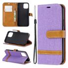 For iPhone 11 Pro Colored Drawing Pattern Horizontal Flip Leather Case, with Holder & Card Slots & Wallet(Purple) - 1