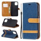 For iPhone 11 Pro Colored Drawing Pattern Horizontal Flip Leather Case, with Holder & Card Slots & Wallet(Dark blue) - 1