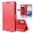 R64 Texture Single Fold Horizontal Flip Leather Case for MEIZU 16XS, with Holder & Card Slots & Wallet(red) - 1