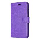 For iPhone 11 Pro Crazy Horse Texture Horizontal Flip Leather Case with Holder & Card Slots & Wallet & Photo Frame (Purple) - 1