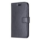 For iPhone 11 Pro Max Crazy Horse Texture Horizontal Flip Leather Case with Holder & Card Slots & Wallet & Photo Frame (black) - 1