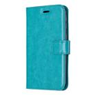 For iPhone 11 Pro Max Crazy Horse Texture Horizontal Flip Leather Case with Holder & Card Slots & Wallet & Photo Frame (blue) - 1