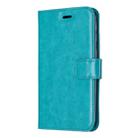 For iPhone 11 Crazy Horse Texture Horizontal Flip Leather Case with Holder & Card Slots & Wallet & Photo Frame for  iPhone 11(blue) - 1
