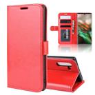 R64 Texture Single Fold Horizontal Flip Leather Case for Galaxy Note 10, with Holder & Card Slots & Wallet(red) - 1