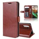 R64 Texture Single Fold Horizontal Flip Leather Case for Galaxy Note 10, with Holder & Card Slots & Wallet(Brown) - 1