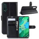 Litchi Texture Horizontal Flip Leather Case for Huawei Nova 5, with Wallet & Holder & Card Slots(black) - 1