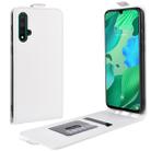 Crazy Horse Vertical Flip Leather Protective Case for Huawei Nova 5(white) - 1