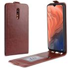 Crazy Horse Vertical Flip Leather Protective Case for OPPO RENO Z(Brown) - 1