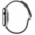 Classic Button Leather Wrist Strap Watch Band for Apple Watch Series 3 & 2 & 1 42mm(Gray) - 5