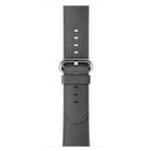 Classic Button Leather Wrist Strap Watch Band for Apple Watch Series 3 & 2 & 1 42mm(Gray) - 6