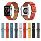 Classic Button Leather Wrist Strap Watch Band for Apple Watch Series 3 & 2 & 1 42mm(Gray) - 7