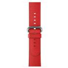 Classic Button Leather Wrist Strap Watch Band for Apple Watch Series 3 & 2 & 1 42mm(Red) - 6