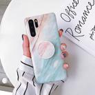 Glossy Marble Folding Bracket Anti-drop TPU Case for Huawei P30 Pro(Z7) - 1