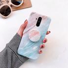 Glossy Marble Folding Bracket Anti-drop TPU Case for Huawei Mate 20 Lite(Z7) - 1