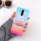 Glossy Marble Folding Bracket Anti-drop TPU Case for Huawei Mate 20 Lite(Z16) - 1