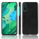 Shockproof Litchi Texture PC + PU Case For Huawei Nova 5 / Nova 5 Pro(Black) - 1