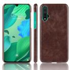 Shockproof Litchi Texture PC + PU Case For Huawei Nova 5 / Nova 5 Pro(Brown) - 1