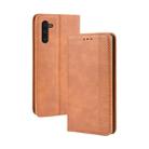 Magnetic Buckle Retro Crazy Horse Texture Horizontal Flip Leather Case for Galaxy Note 10 , with Holder & Card Slots & Photo Frame(Brown) - 1