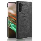 Shockproof Crocodile Texture PC + PU Case For Galaxy Note 10(Black) - 1