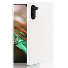 Shockproof Crocodile Texture PC + PU Case For Galaxy Note 10(White) - 1