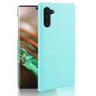 Shockproof Crocodile Texture PC + PU Case For Galaxy Note 10(Light green) - 1