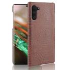 Shockproof Crocodile Texture PC + PU Case For Galaxy Note 10(Brown) - 1