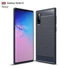 Brushed Texture Carbon Fiber TPU Case for Galaxy Note10(Navy Blue) - 1