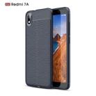 Litchi Texture TPU Shockproof Case for Xiamo Redmi 7A(Navy Blue) - 1