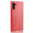 Shockproof Litchi Texture PC + PU Case For Galaxy Note10(Red) - 1